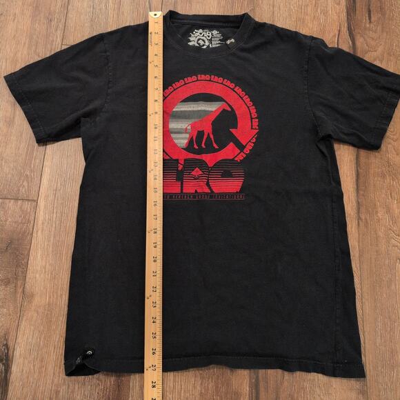 LRG Lifted Research Group Men's Medium Shirt Giraffe Red Skater Spellout - Picture 4 of 6